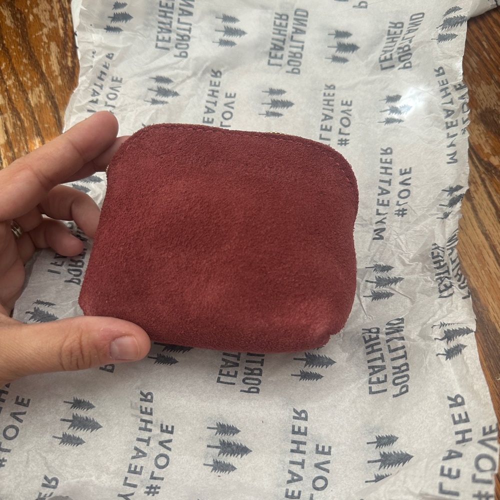 Portland Leather Mini Luna Suede Coin Purse